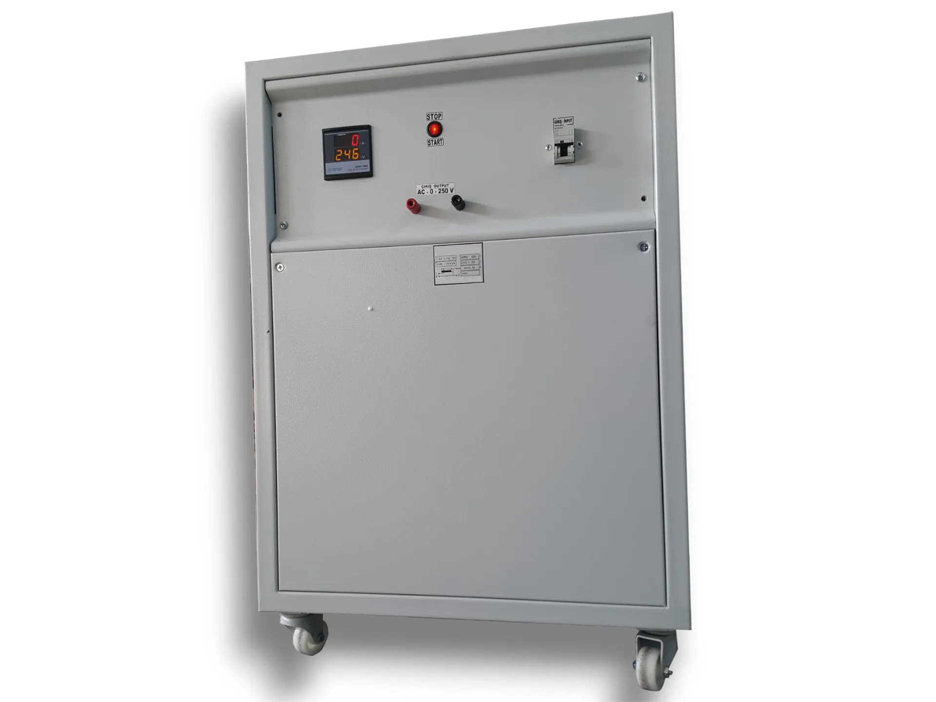 15- KVA MONO FAZE TEST VARYAK